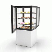 Vitrine réfrigérée INTEGRA sur base - 600 mm - 4 niveaux - H1400 mm - IN60/80-140 | Sayl Barcelona - 815 mm, Accès avant et arrière, 1400_0
