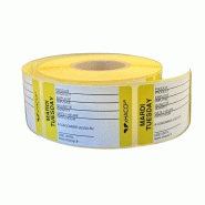 XHACCP Etiquettes DLC Mardi - 670pcs - jaune papier NAFR17698