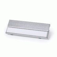 25x Identifiant en aluminium argenté avec pince - 8412536803000