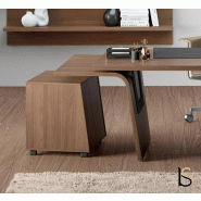 Caisson mobile pour bureau Larus - Dellarovere - Gauche, Noyer_0