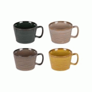 Coffret de 4 mugs bas Kili 40 cl - Multicolore Rond Porcelaine Table Passion 13.5x11 cm - multicolore porcelaine 3106232782725 Coffret de 4 mugs bas Kili 40 cl - Multicolore Rond Porcelaine Table Passion 13.5x11 cm - multicolore porcelaine 3106232782725