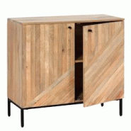 Décoshop26 - Buffet avec 2 portes et 2 compartiments de rangement bois de manguier 86 x 90 x 43 cm 04_0005976 - 3000261581673 Décoshop26 - Buffet avec 2 portes et 2 compartiments de rangement bois de manguier 86 x 90 x 43 cm 04_0005976 - 3000261581673