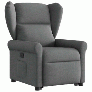 Fauteuil inclinable Gris foncé Tissu Modèle Uermelia - 8721102963575