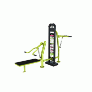 Chest press - Hack squat - Agrès de musculation extérieur avec vérin hydraulique Freetness - Gamme Piston Chest press - Hack squat - Agrès de musculation extérieur avec vérin hydraulique Freetness - Gamme Piston