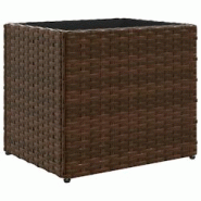 Helloshop26 - Jardinière bac lit surélevé plantes fleurs terrasse jardin 36 x 30 x 32 cm résine tressée marron 02_0037518 - 3000217817993 Helloshop26 - Jardinière bac lit surélevé plantes fleurs terrasse jardin 36 x 30 x 32 cm résine tressée marron 02_0037518 - 3000217817993