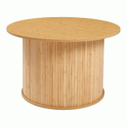 Helloshop26 - Table basse console d'appoint bambou 48 x 80 cm naturel 03_0010816 - 3000225423506