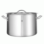 HENDI Braisière avec couvercle, Budget Line, 14L, ⌀300x(H)200mm - 832837