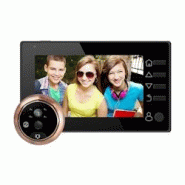 Interphone Vidéo Intelligent 4.3 Pouces 3MP Vision Nocturne Détection Mouvement + SD 32Go Noir YONIS - noir 3615616791135 Interphone Vidéo Intelligent 4.3 Pouces 3MP Vision Nocturne Détection Mouvement + SD 32Go Noir YONIS - noir 3615616791135