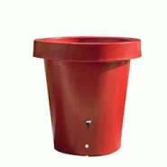 PLAST'UP ROTOMOULAGE Carré de plantation récupérateur d'eau de pluie mural lluvia 420l - ROUGE - rouge 0036336945630