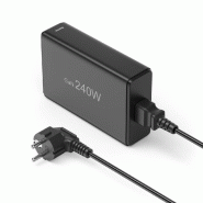Station de charge USB-C 5 ports Hama 240W, chargeur rapide GaN - 4047443532916