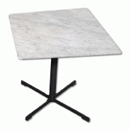 Table carrée 700x650H710 Marbre Blanc TBLCA70x65MarbBlan