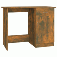 VidaXL Bureau Chêne fumé 100x50x76 cm Bois d'ingénierie Modèle Apex Design - marron 815420