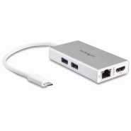 Adaptateur Multiport USB-C - Mini Station d'Accueil USB-C avec 4K HDMI - 60W PD Pass-Through, GbE, 2