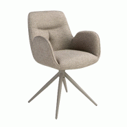 Angel Cerdá Chaise pivotante en tissu beige 4200C 61 x 63 x 84 - beige textile 8435631042983