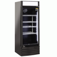 Armoire à boissons noire 1 porte 300 L - avec canopy plat | Coolhead - DC328CB