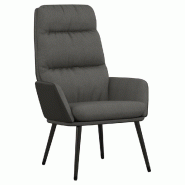 Chaise de relaxation Gris foncé Tissu Modèle Atlas Élégance - 341120