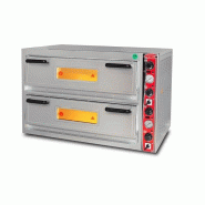 Four à pizza électrique – 6+6 pizzas Ø 30 cm – avec thermomètre – format large – 86 x 124 cm – Réf. AKS-SGS-PO-9262-DE-T - AKS-SGS-PO-9262-DE-T