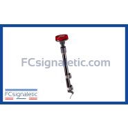 Gyrophare à LED rouge sur mât moto classe 1