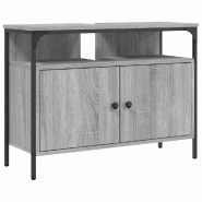 Helloshop26 - Armoire lavabo salle de bain design moderne rangement 80 x 30 x 60 cm en bois d'ingénierie sonoma gris 02_0049440 - gris Bois massif 30