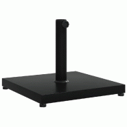 Helloshop26 - Base de parasol carré 45 x 45 x 35,5 cm avec adaptateurs 32/38/48 mm en acier noir 02_0047473 - noir acier 3000234798732