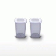 Lot de 2 boîtes hermétiques alimentaires L 11 cm Fackelmann Storage - blanc plastique 3176239925777 Lot de 2 boîtes hermétiques alimentaires L 11 cm Fackelmann Storage - blanc plastique 3176239925777