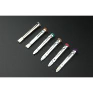 Pinceaux de dosage 14G à 27G - poils ronds ou plats - 2mm à 11mm - souples ou durs