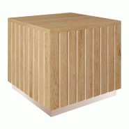 Podium bas Vertigo T03 MDF naturel et chêne clair 45x45x40cm