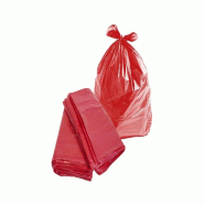 Sacs poubelles 100-120L 85x105cm 15,5my Rouge 20Kg 20un - 6701221