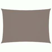 VidaXL Voile de parasol tissu oxford rectangulaire 3,5x5 m taupe Modèle Patio Rho Plus - marron 135435