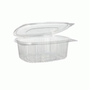 300 Barquettes à Salade 2000 ml avec Couvercle Attenant (225x198xH.83mm) en PET Pratiques, Hermétiques et Résistantes - D-Work - transparent 366410 300 Barquettes à Salade 2000 ml avec Couvercle Attenant (225x198xH.83mm) en PET Pratiques, Hermétiques et Résistantes - D-Work - transparent 366410