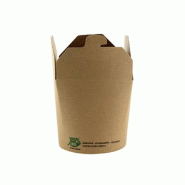 Boîte en carton kraft 09,8x08,2x07cm pour Menu 500ml 50un - 6621234