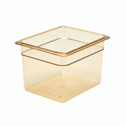 Cambro 26HP150 - H-PAN® Récipients Gastronorm GN1/2-150 résistants à la chaleur, Ambre - GAS-DW483