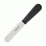 Couteau spatule à lame droite noir 100mm | Hygiplas - D401