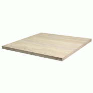 Plateau carré de table d'intérieur Tavola 60x60cm stratifié travalona blanc