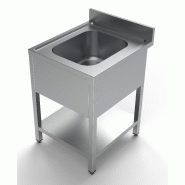 Plonge inox profondeur 700 étagère 1 centre 600 - P7333.0810