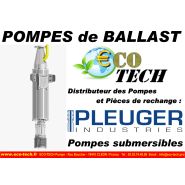 Pompe et pièces de rechange de ballast  ou d'équilibrage de l'eau pleuger