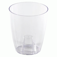 Prosperplast - Pot COUBI ORCHID 2,4 L - 16x16x18,3 cm, transparent - transparent plastique polypropylène ZA4194