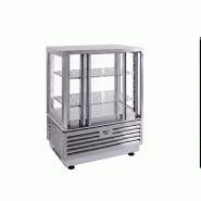 Roller Grill vitrine de comptoir réfrigérée ventilée libre service inox, ouverture avant et arrière, 600 mm CD 600 SFI - gris verre CD 600 SFI