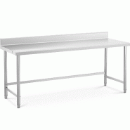 Royal Catering - Royal Catering RCAT-200/70-SPS Table de travail inox Plan de travail en inox Plan de travail professionnel Table de travail - 4062859