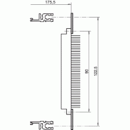 SCHROFF EuropacPRO Rail perforé pour connecteur, selon EN 60603-2 et DIN 41612, 84 HP SCHROFF EuropacPRO Rail perforé pour connecteur, selon EN 60603-2 et DIN 41612, 84 HP