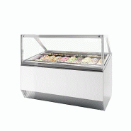 Vitrine ventilée pour glace en bac Blanc - 181 L | Tefcold - MILLENNIUMST18