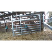 Barriere extensible autolock 7 lisses pour moutons et chevaux 2/3 m - jourdain