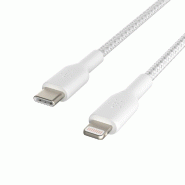 Câble Lightning Belkin CAA004BT2MWH 2 m Blanc - blanc CAA004BT2MWH