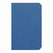 Clairefontaine Lot de 5 Carnet Age Bag 9x14, 96p./48 feuilles 90 g/m² piquées, couv. Coloris bleu, uni - 3329687341044