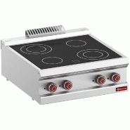 Diamond - Cuisinière électrique vitrocéramique 4 zones -Top- - réf. E7/4VC7T-N - gris AKS-E7/4VC7T-N