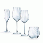 Ensemble de 16 verres à pied et verres à eau Serena Lines - Luminarc - transparent verre 0883314002270