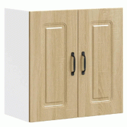 Helloshop26 - Armoire murale de cuisine polyvalente 60 x 31 x 60 cm espace de rangement pratique en bois d'ingénierie chêne sonoma 02_0049985 - Bois