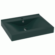 Helloshop26 - Lavabo avec trou de robinet vasque à poser de toilette lave-mains de salle de bain cuisine maison intérieur 60 x 46 cm 02_0002767 - ve