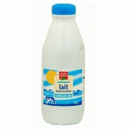 Lait demi-écrémé Bio Lactel 1l x 6 - Achat pas cher