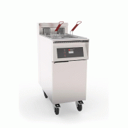 MIRROR Friteuse électrique haut rendement - Thermostat électronique - 1 cuve simple - 22 L - 17kW - 400x800x1015mm - Avec filtration - XMART-RCP117